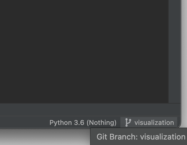 PyCharm active branch