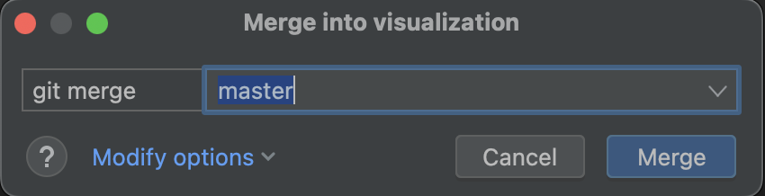 PyCharm merge